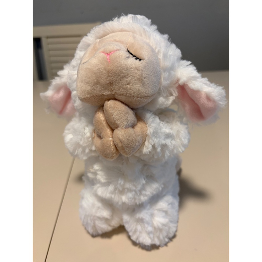Ganz Inspirational Lamb Plush White Prayerful Sheep HE9700 Soft Stuffed Animal